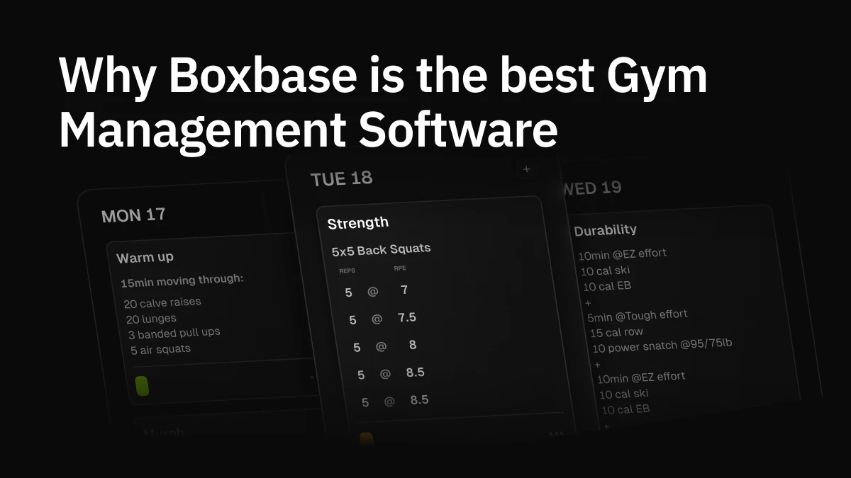 Why Boxbase is the best gym management software for CrossFit and functional fitness