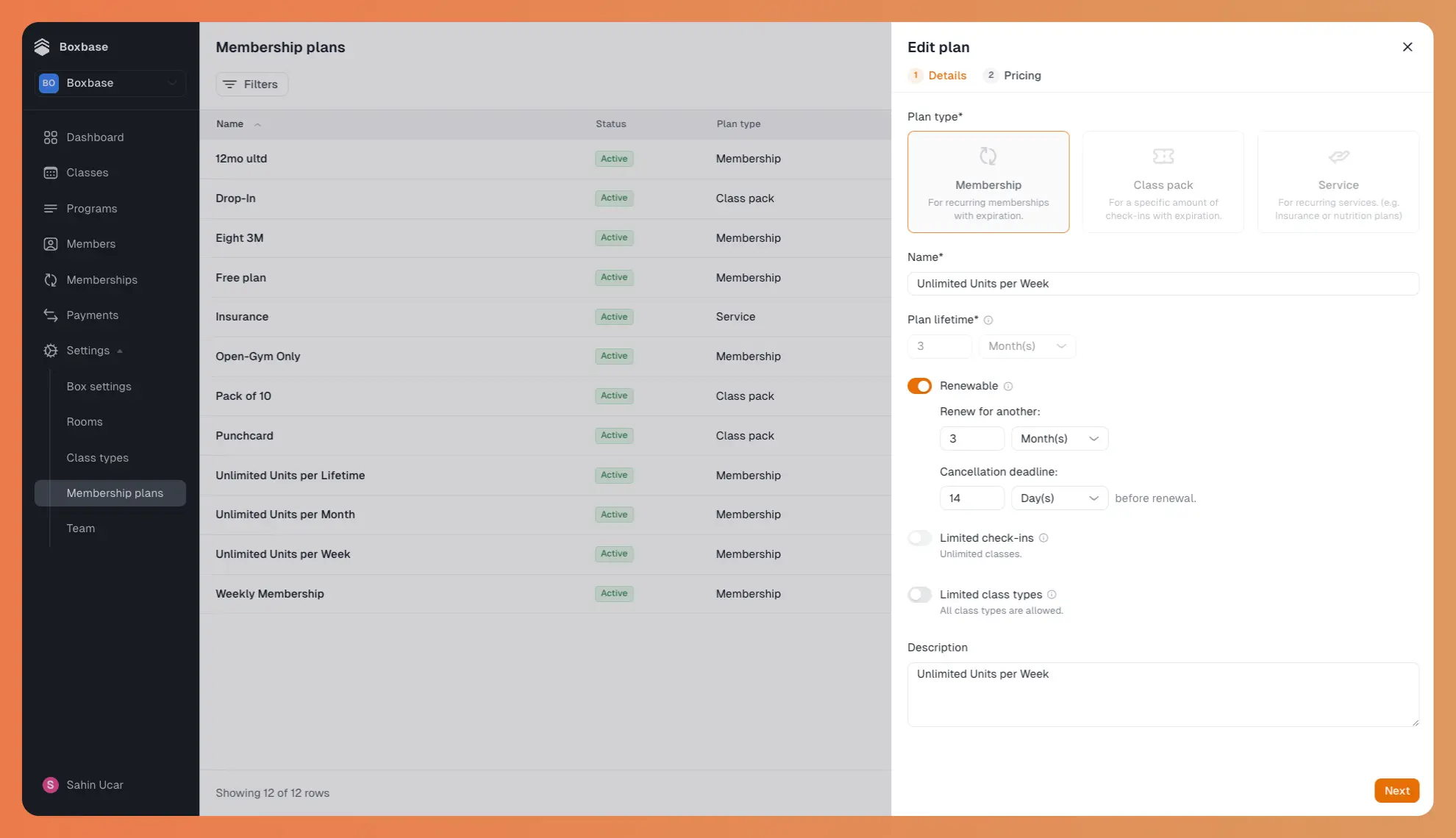 Renewal & Cancellation Settings