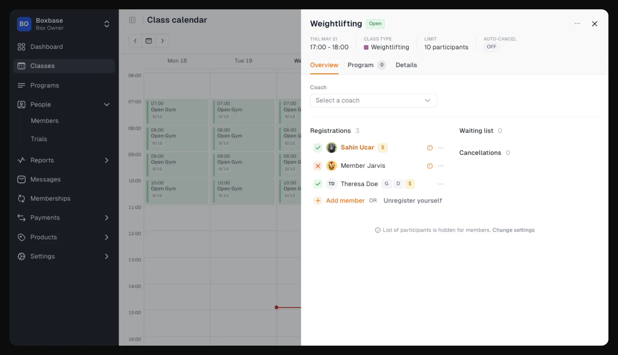 Tracking class attendance